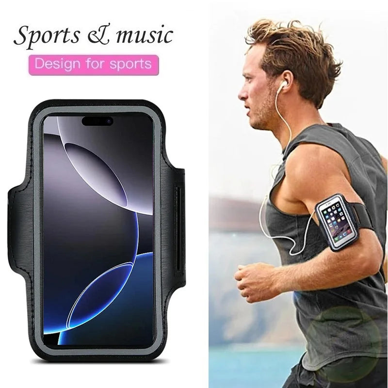 Sports Armband Phone Holder – Running Bracelet Case for iPhone 12 to 16 Series