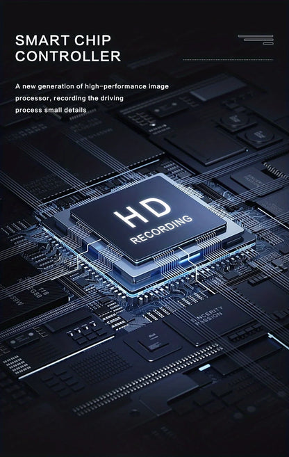 ash Cam with IR Night Vision, Loop Recording & 2" IPS Screen – 1080P Triple Camera Vehicle DVR