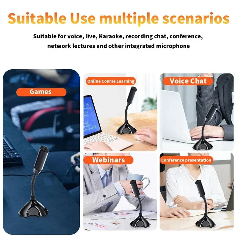 Professional Adjustable USB Microphone – High Quality for Laptop, Studio, Gaming & Streaming