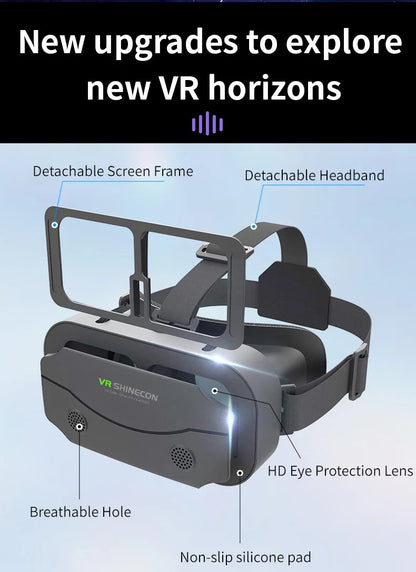 SHINECON 3D VR Glasses – Virtual Reality Headset for 5-7'' Phones with Original Box
