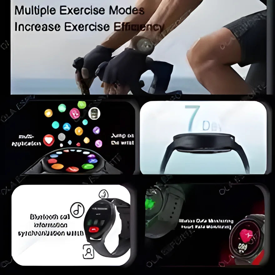 Smartwatch with Bluetooth Call – Waterproof Fitness Watch with Heart Rate & Sleep Monitor