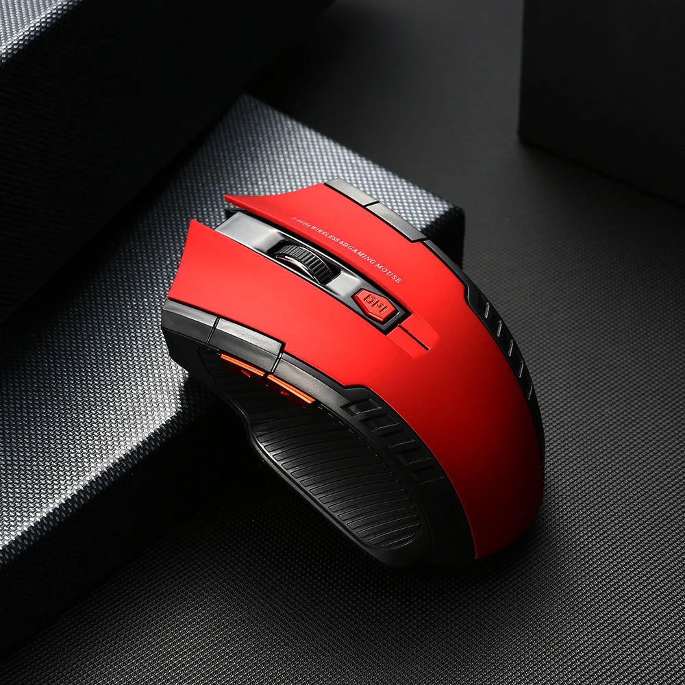 2.4G Wireless Gaming Mouse – 1600DPI, 6 Buttons, USB Receiver for PC & Laptop